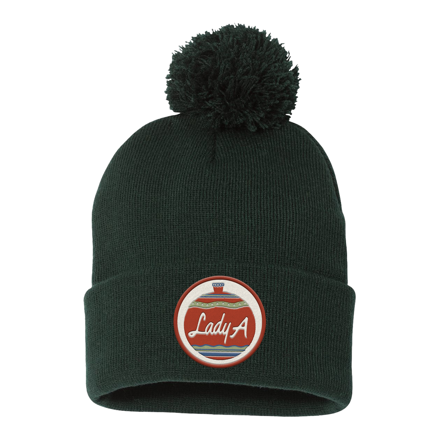 On This Winter's Night Pom Patch Beanie