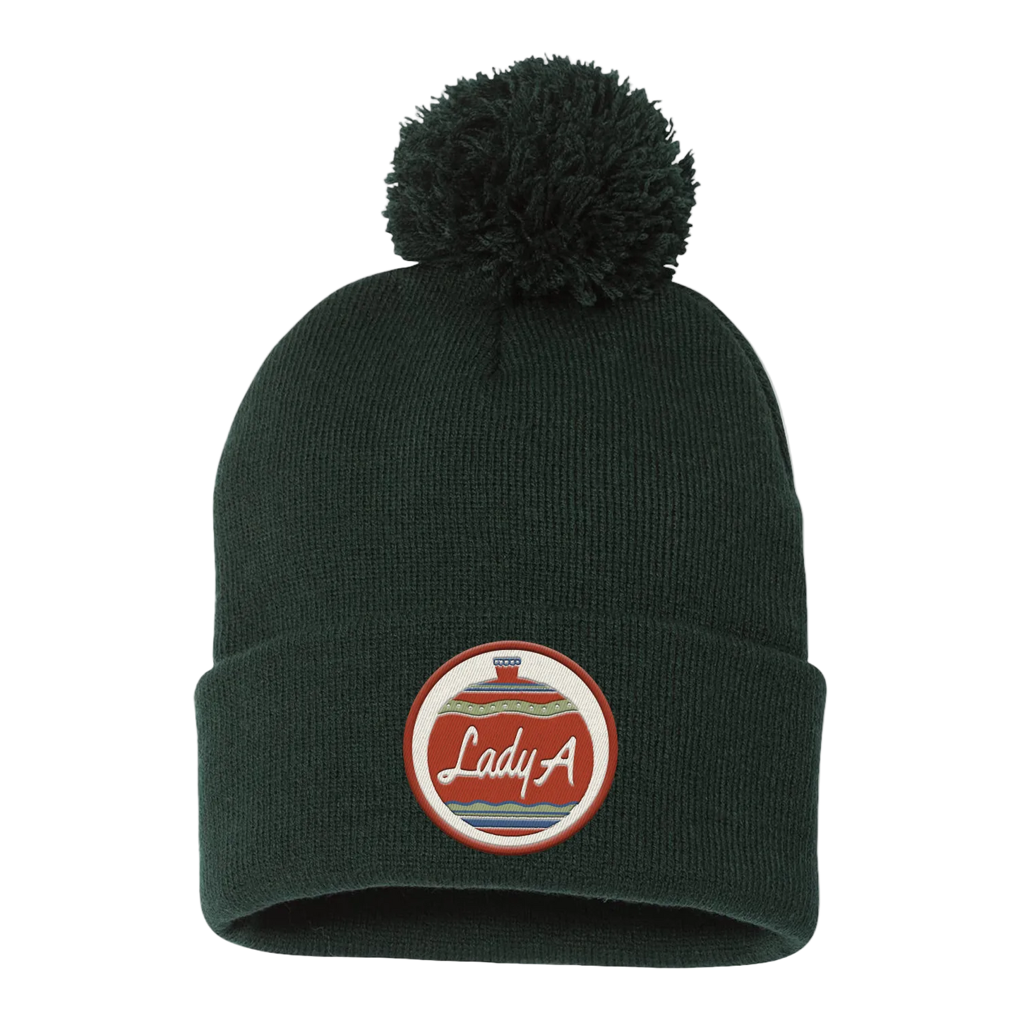 On This Winter's Night Pom Patch Beanie