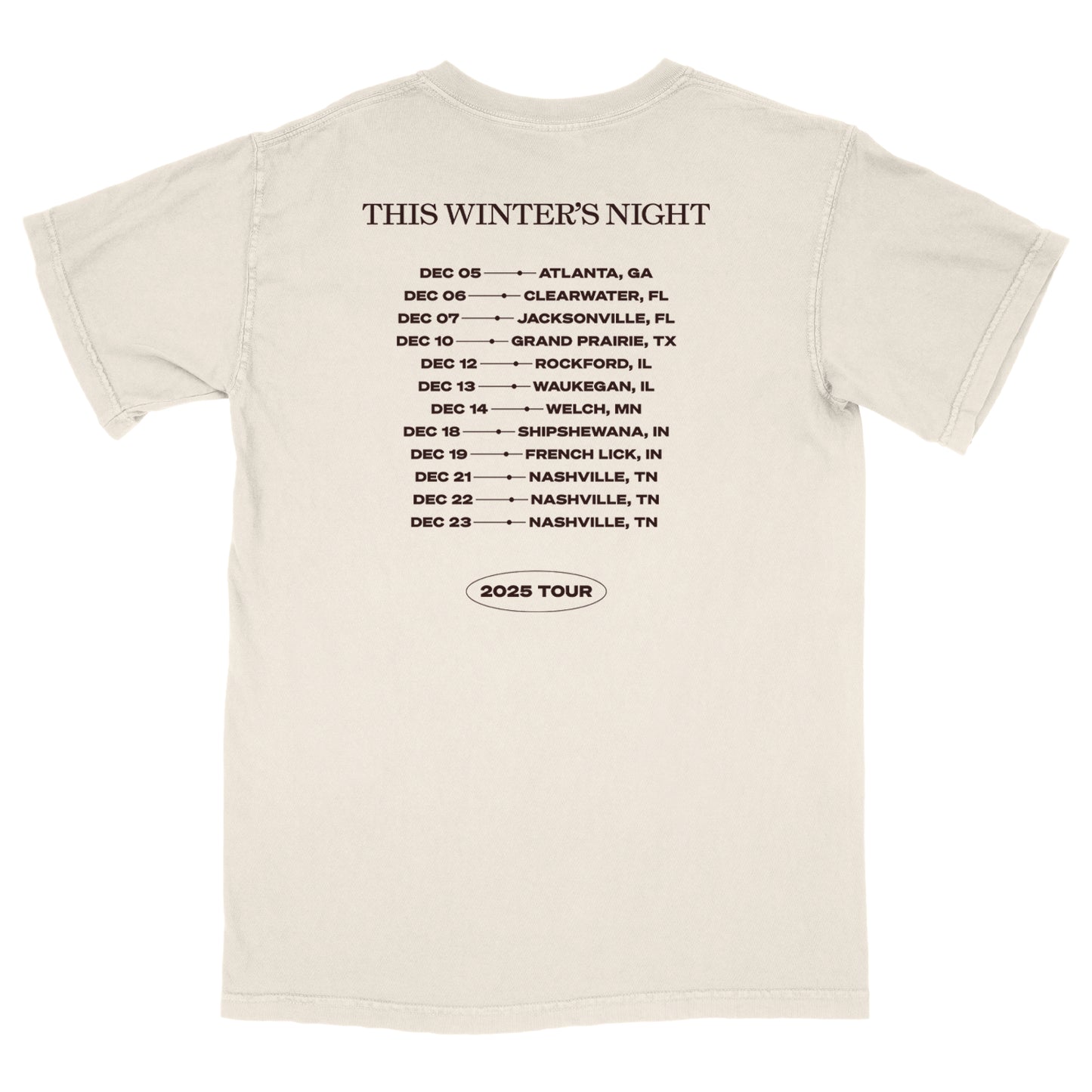 Winter's Night Tour Tee