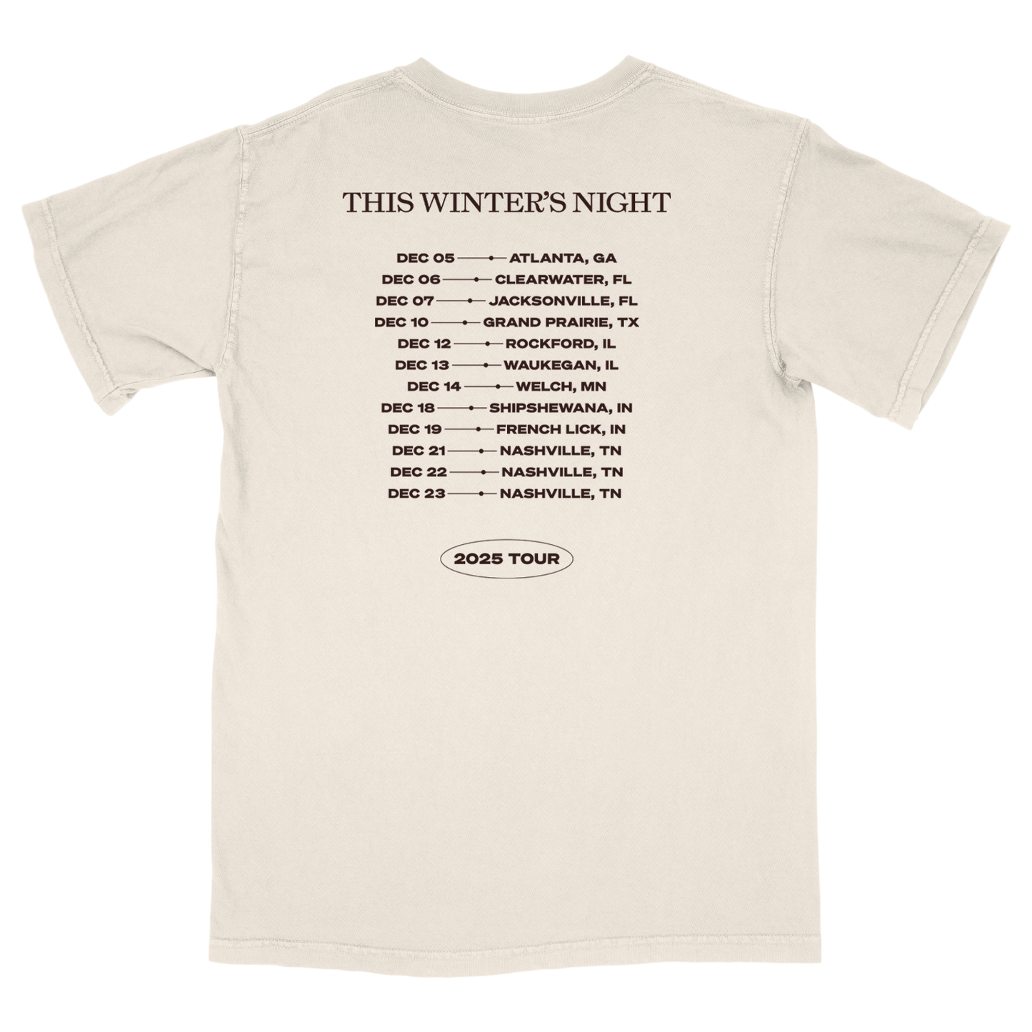 Winter's Night Tour Tee
