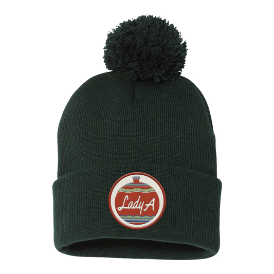 On This Winter's Night Pom Patch Beanie