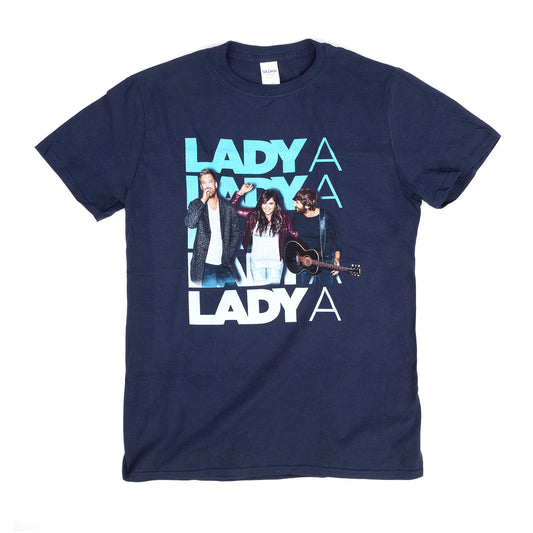 Lady A Band Image Navy T-shirt