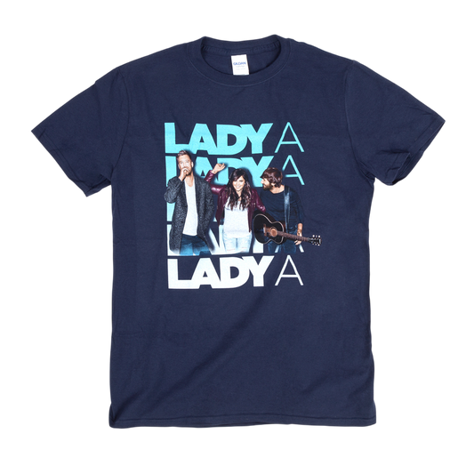 Lady A Band Image Navy T-shirt