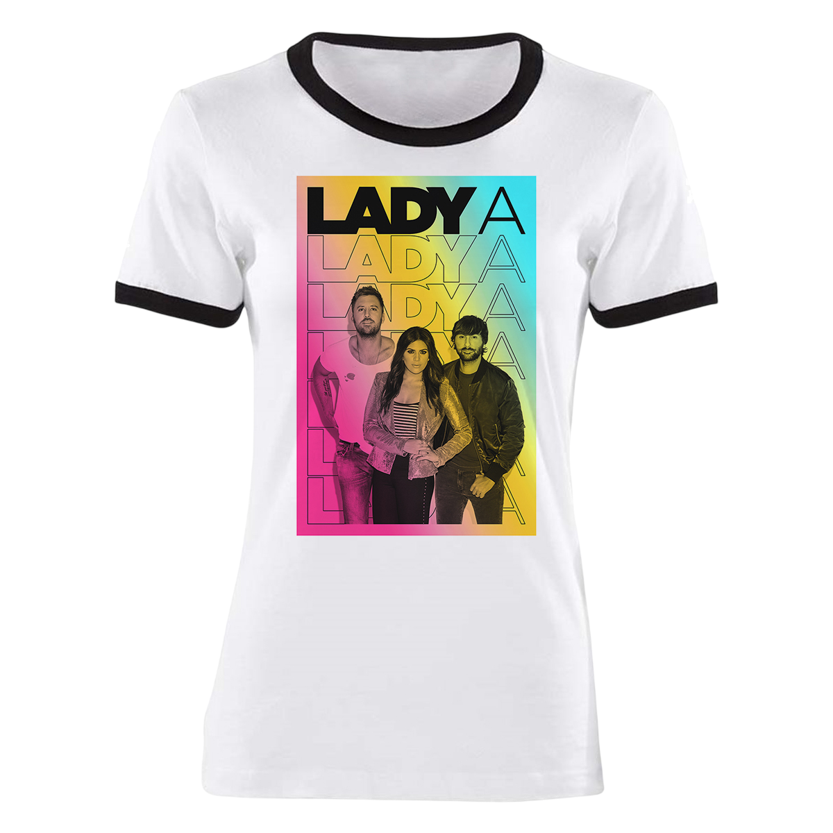 Lady A Girls Photo White T-shirt